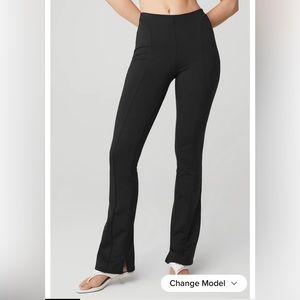 Alo yoga zip it flare leggings - black XXS